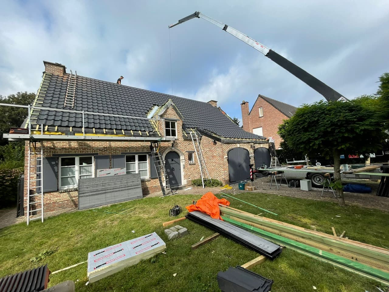 Villa met zonnepanelen