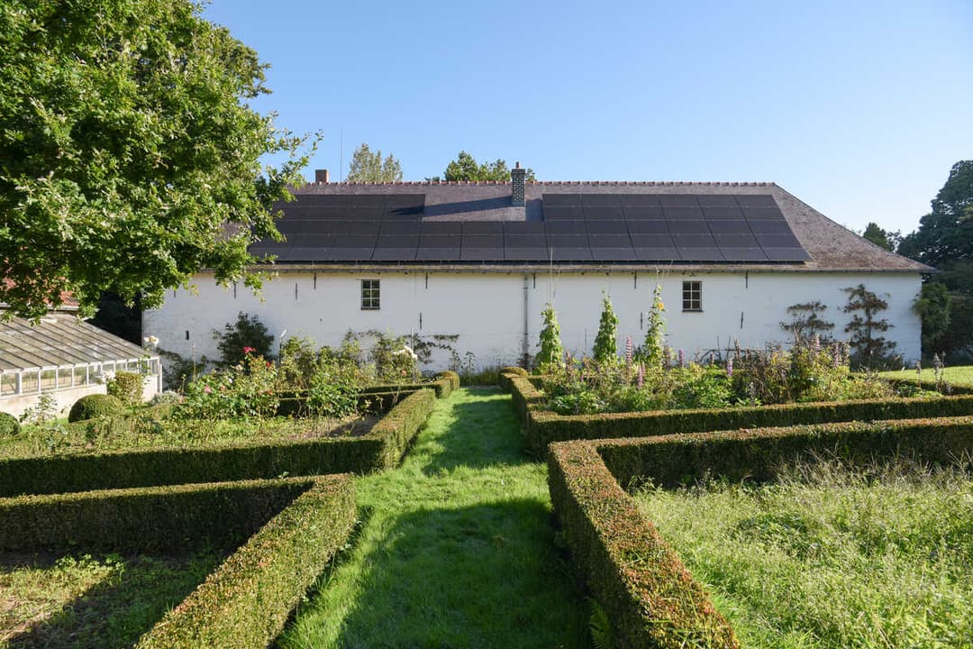 Villa met zonnepanelen